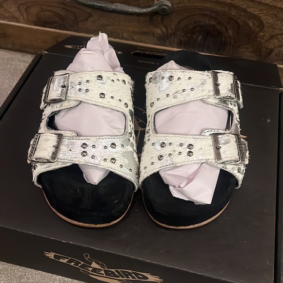 🎩Freebird Asher Cow Hyde Birkenstock Style Sandals - Picture 4 of 4